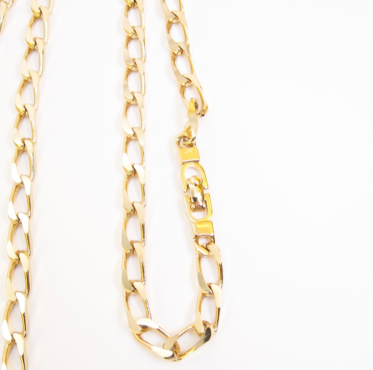 Christian Dior Vintage Stylish Golden Chain Long Necklace