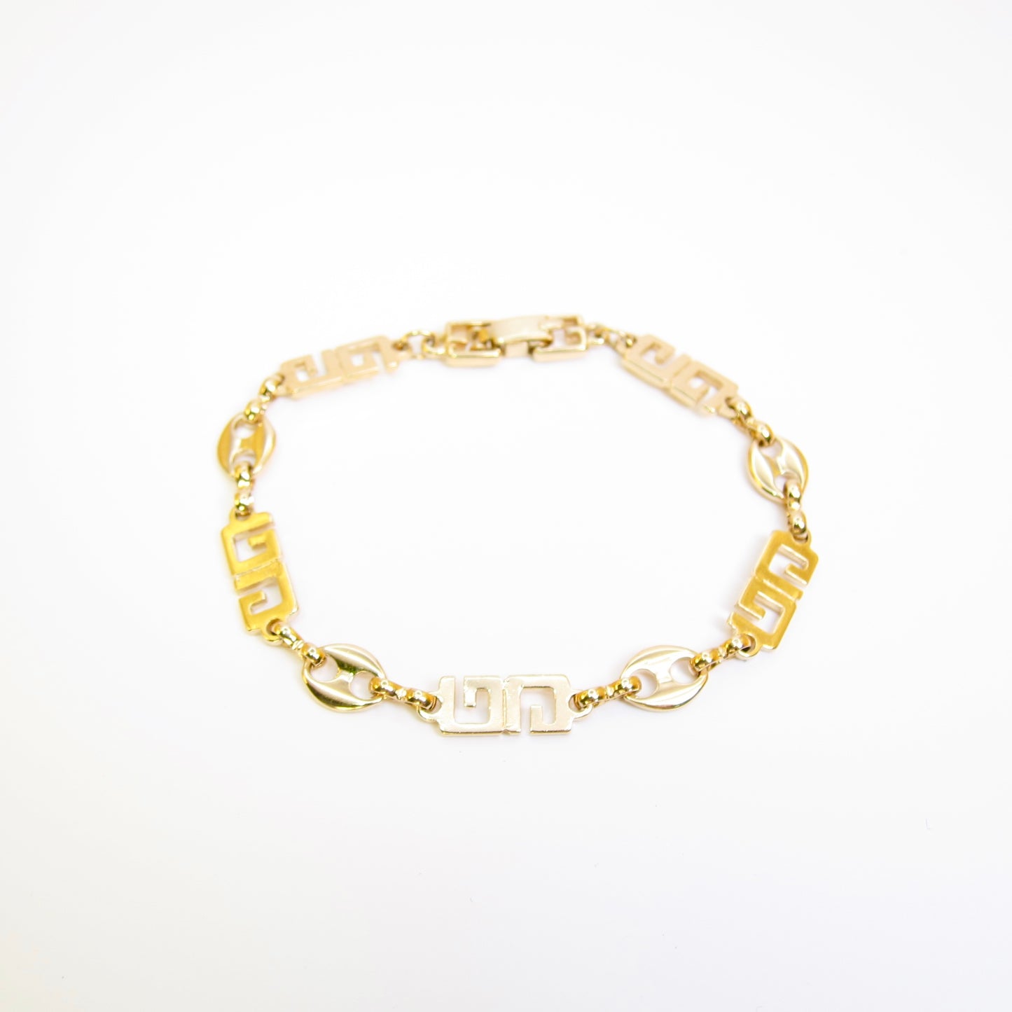 Givenchy Vintage GG Logo Golden Bracelet