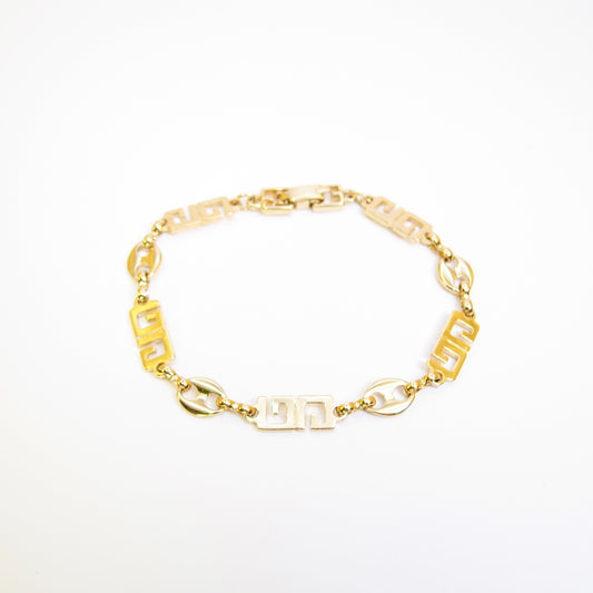 Givenchy Vintage GG Logo Golden Bracelet