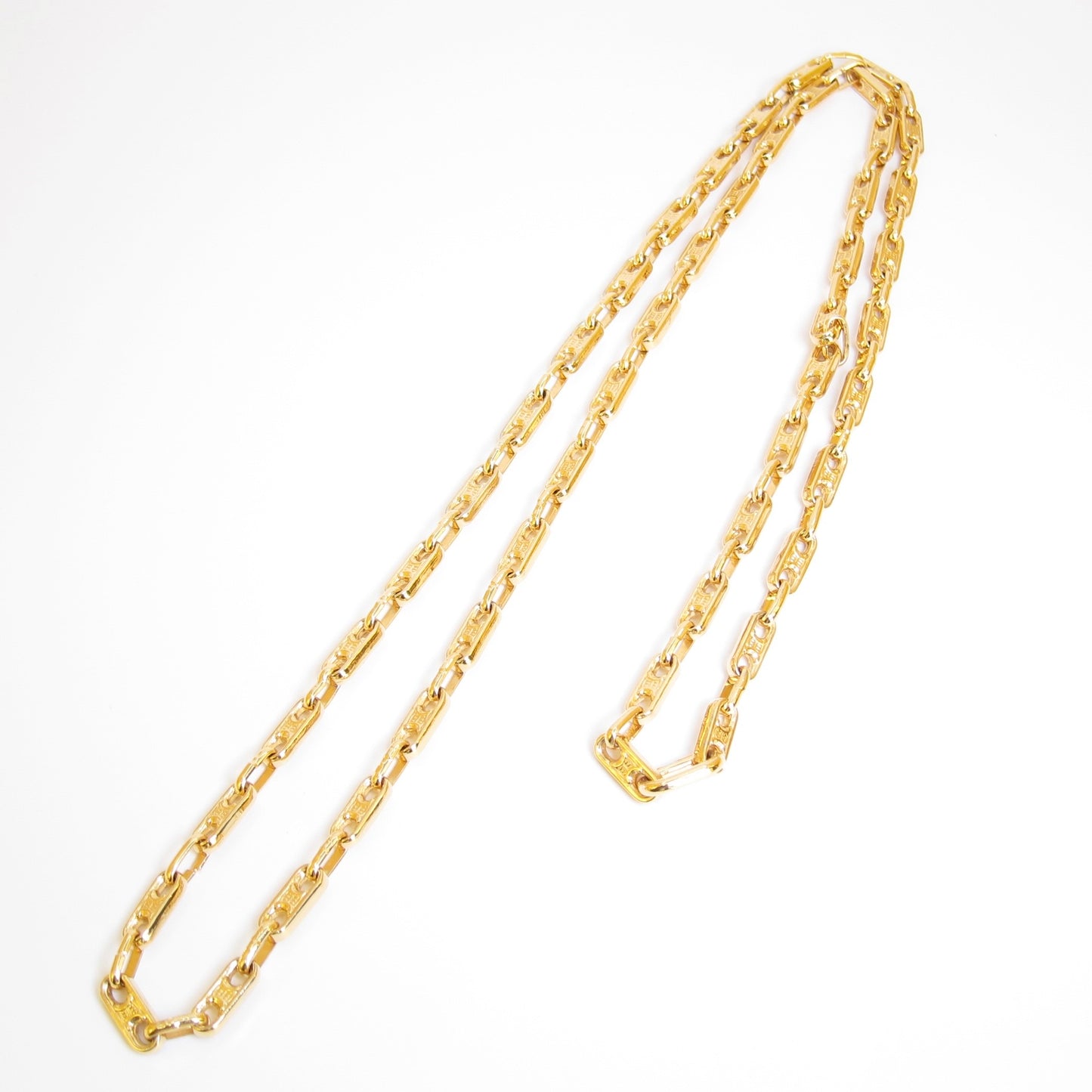 Celine Vintage Maillon Triomphe Long Chain Necklace
