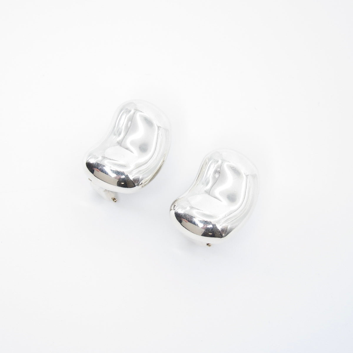 Tiffany & Co. Elsa Peretti 中古 Bean 豆形純銀耳夾