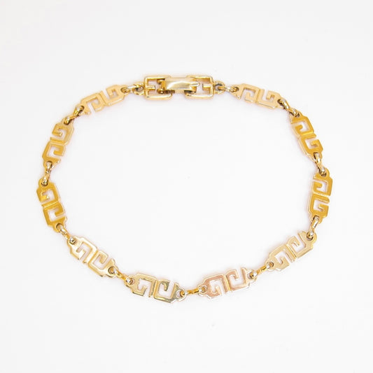 Givenchy Vintage GG Logo Golden Bracelet
