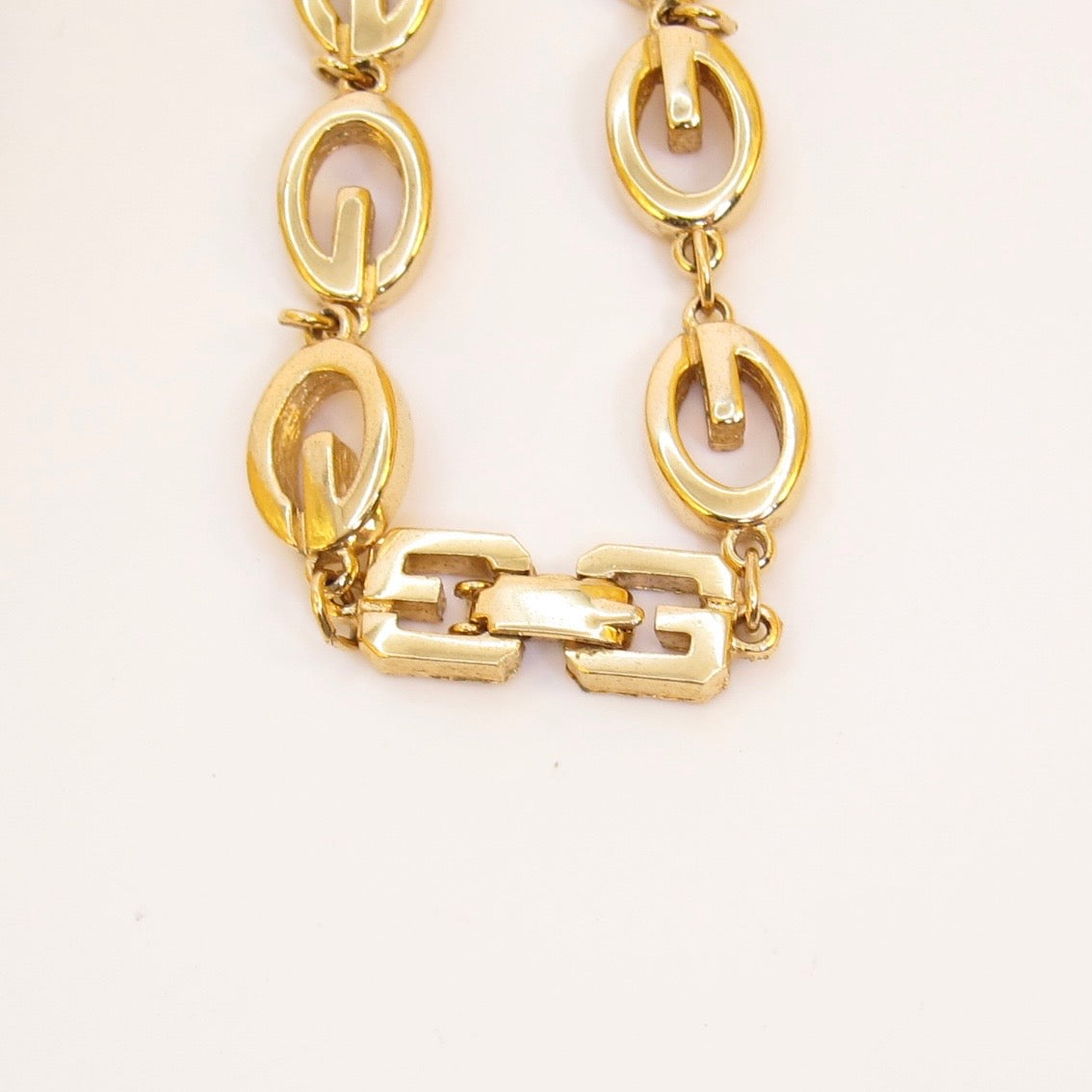 Givenchy Vintage G Logo Golden Long Necklace