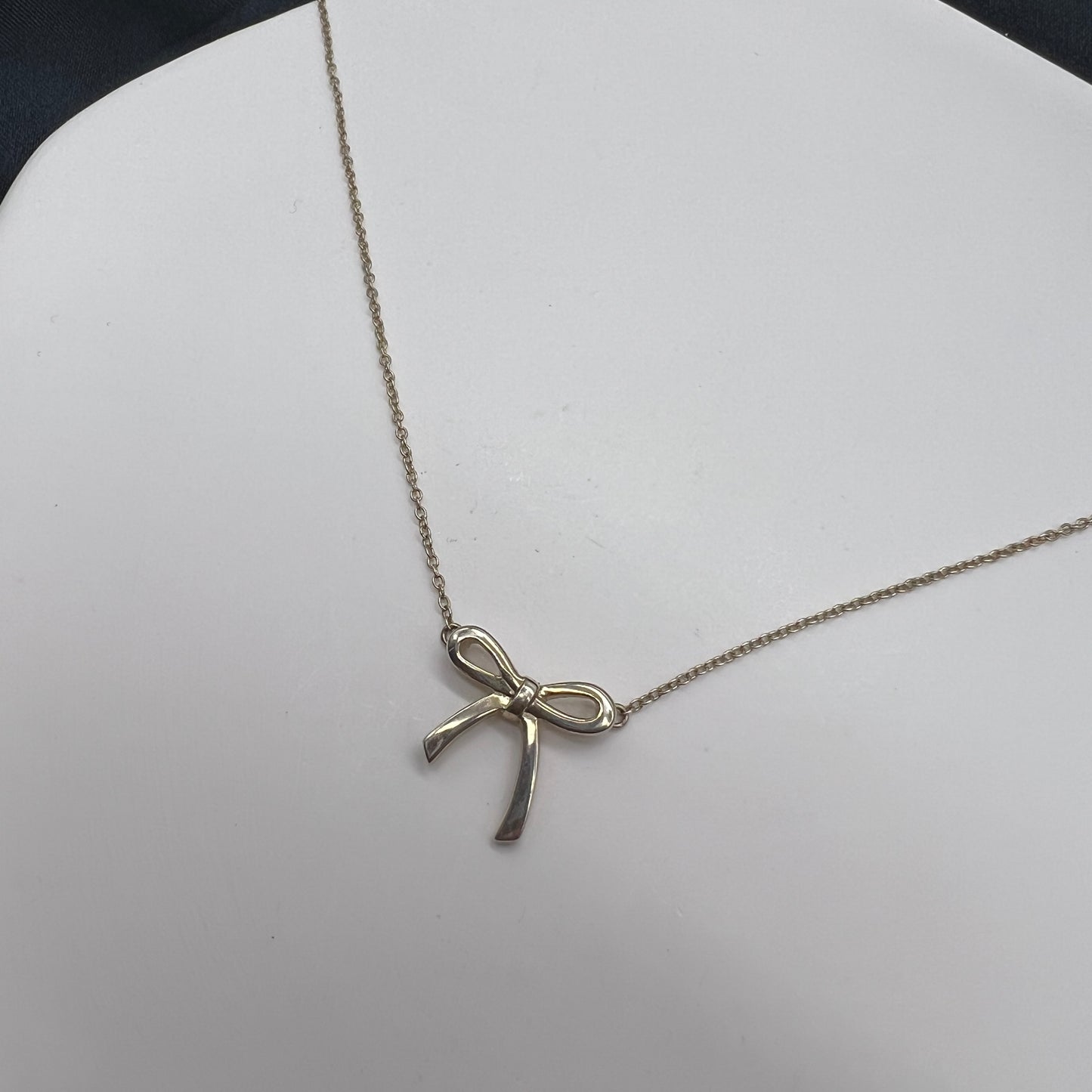 Tiffany & Co. 蒂芙尼中古絲帶 925 銀項鍊