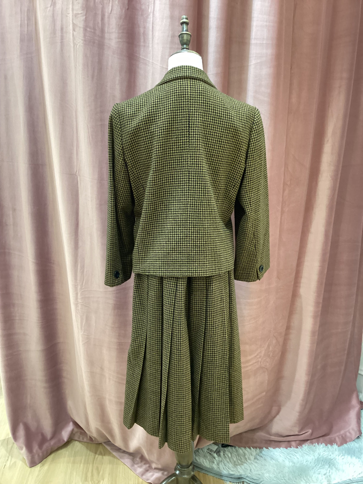 Christian Dior Vintage Brown Top and Bottom Setup Suit