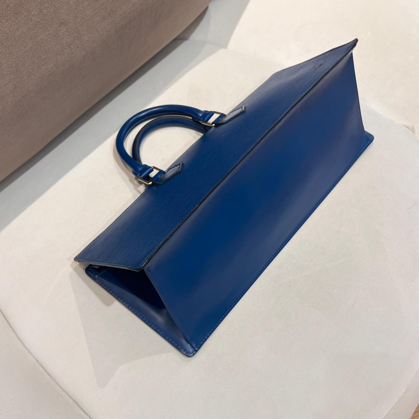 Louis Vuitton Vintage Epi Sac Triangle Toledo Blue Handbag