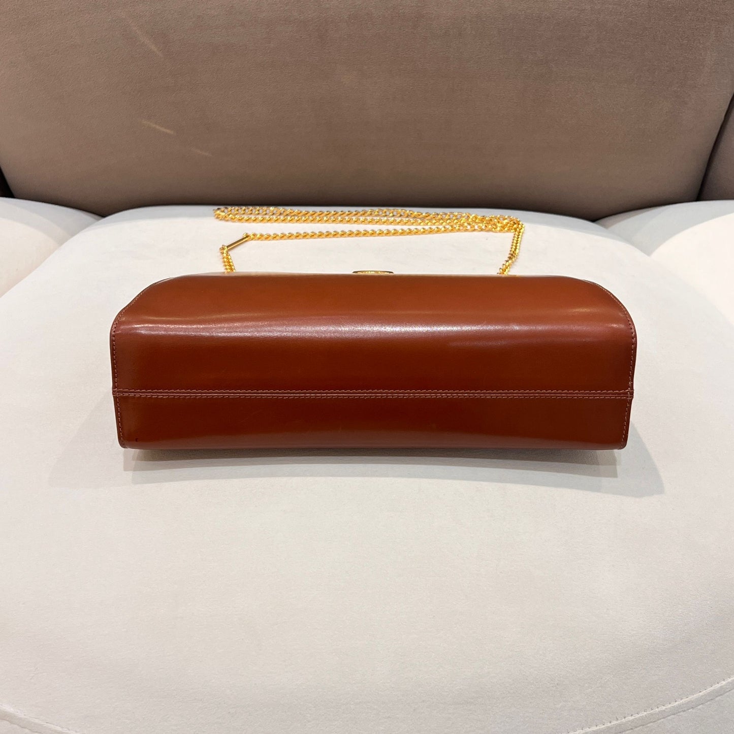 Salvatore Ferragamo Vintage Gancini Leather Chain Shoulder Bag