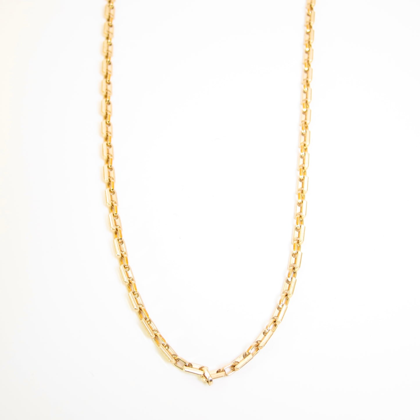 Christian Dior Vintage Stylish Golden Long Chain Necklace