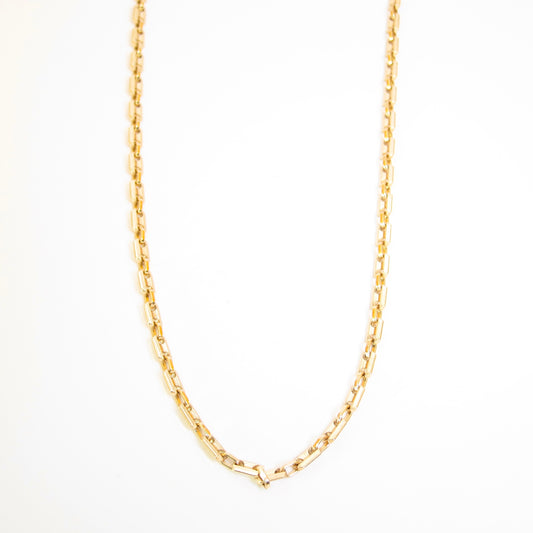 Christian Dior Vintage Stylish Golden Long Chain Necklace