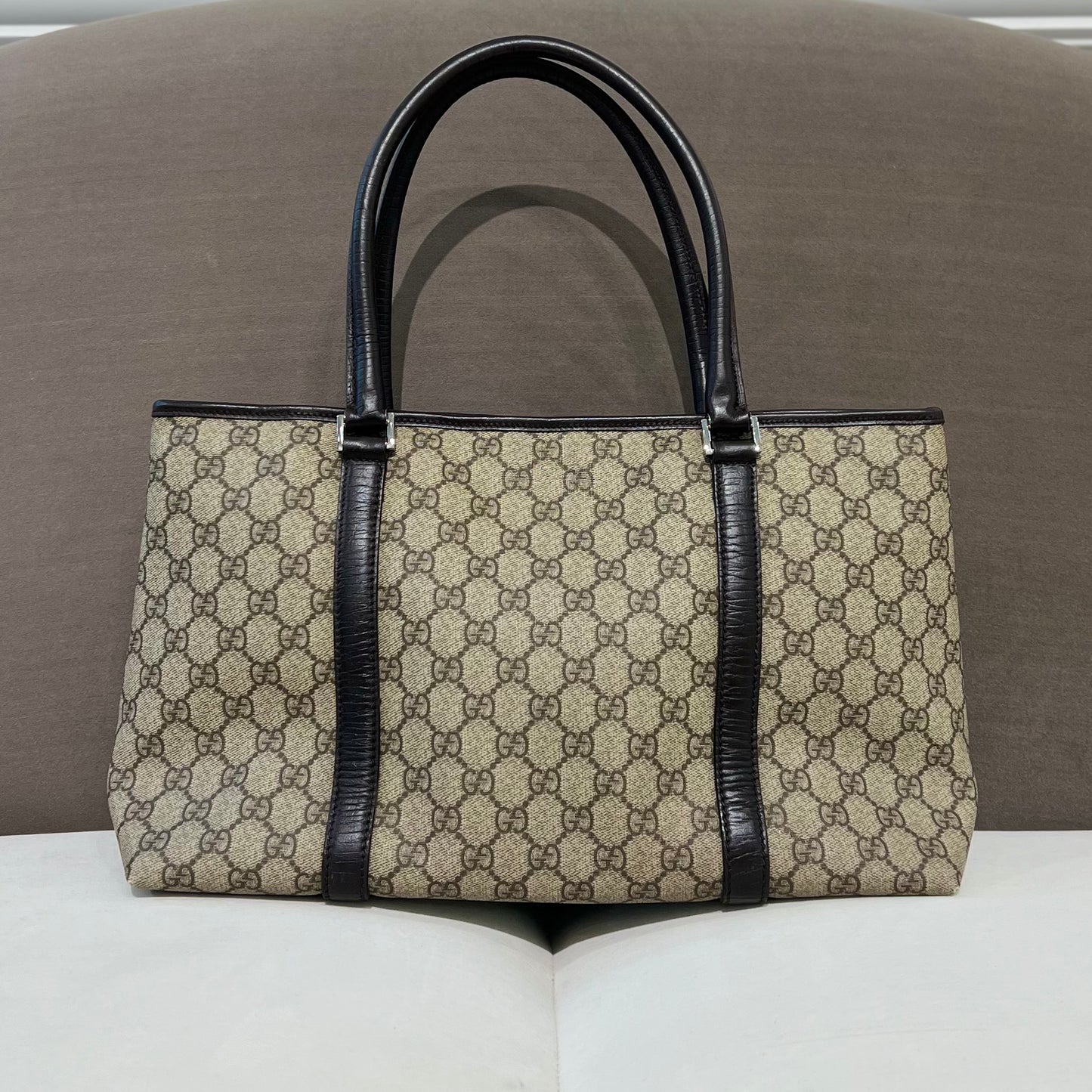 Gucci Gg Monogram Canvas Tote Bag