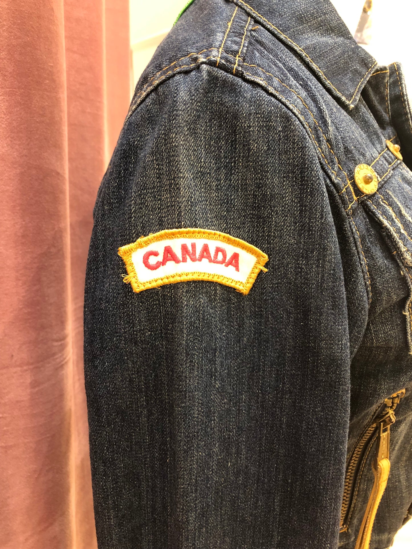 Dsquared2 Vintage Canada Patch Denim Jacket