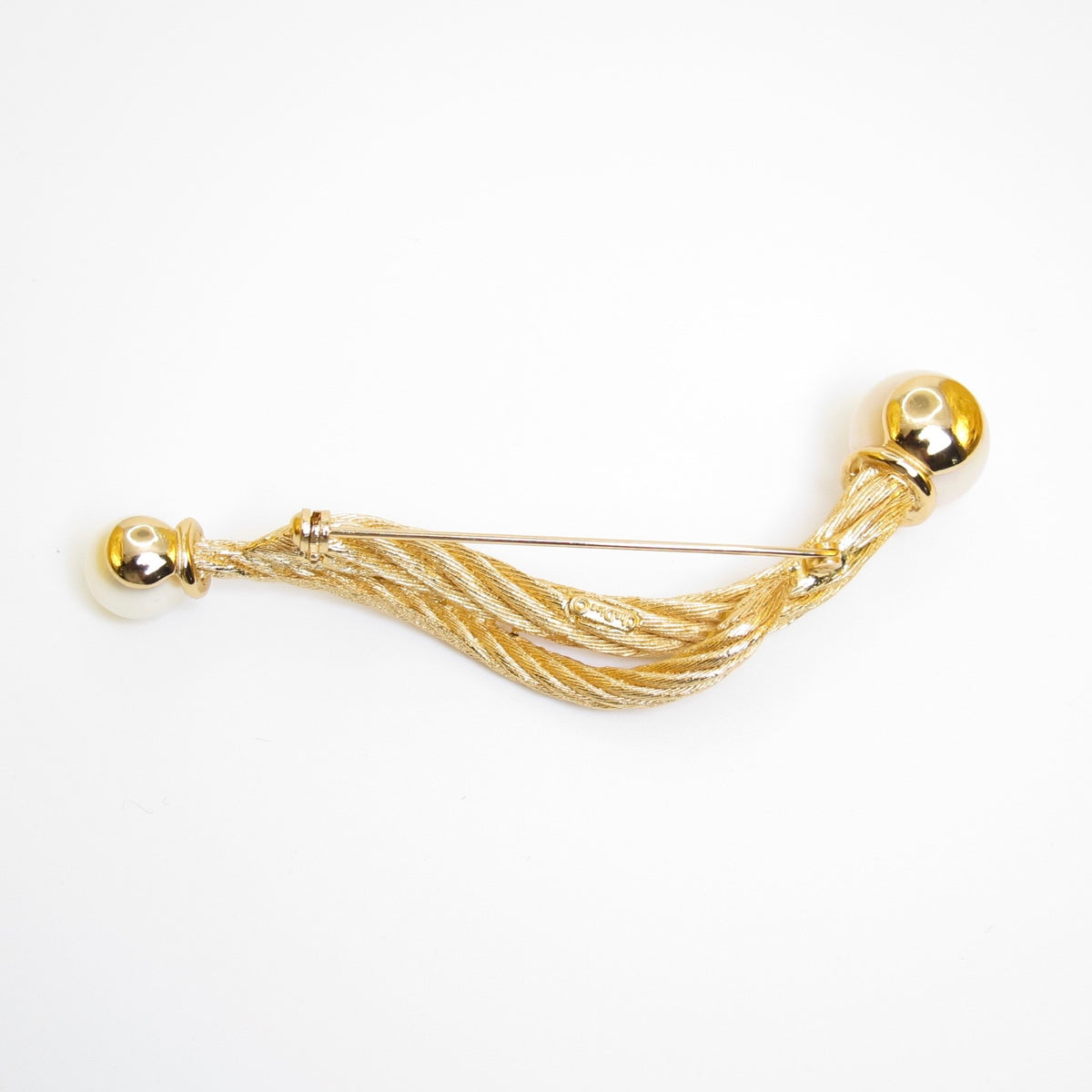 Christian Dior Vintage Faux Pearl Double-Ended Brooch