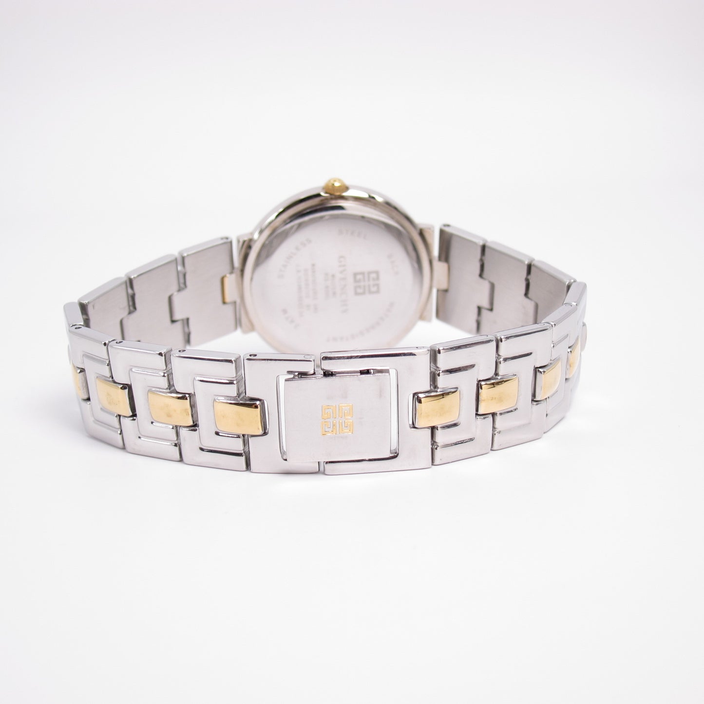Givenchy Vintage Round White Face Two Tone Watch