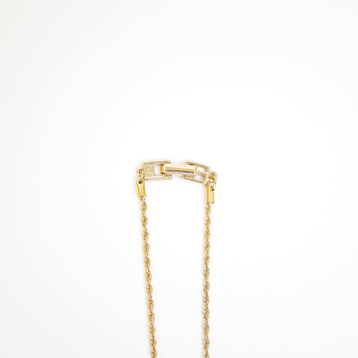 Givenchy Vintage 4G Diamond Pendant Necklace