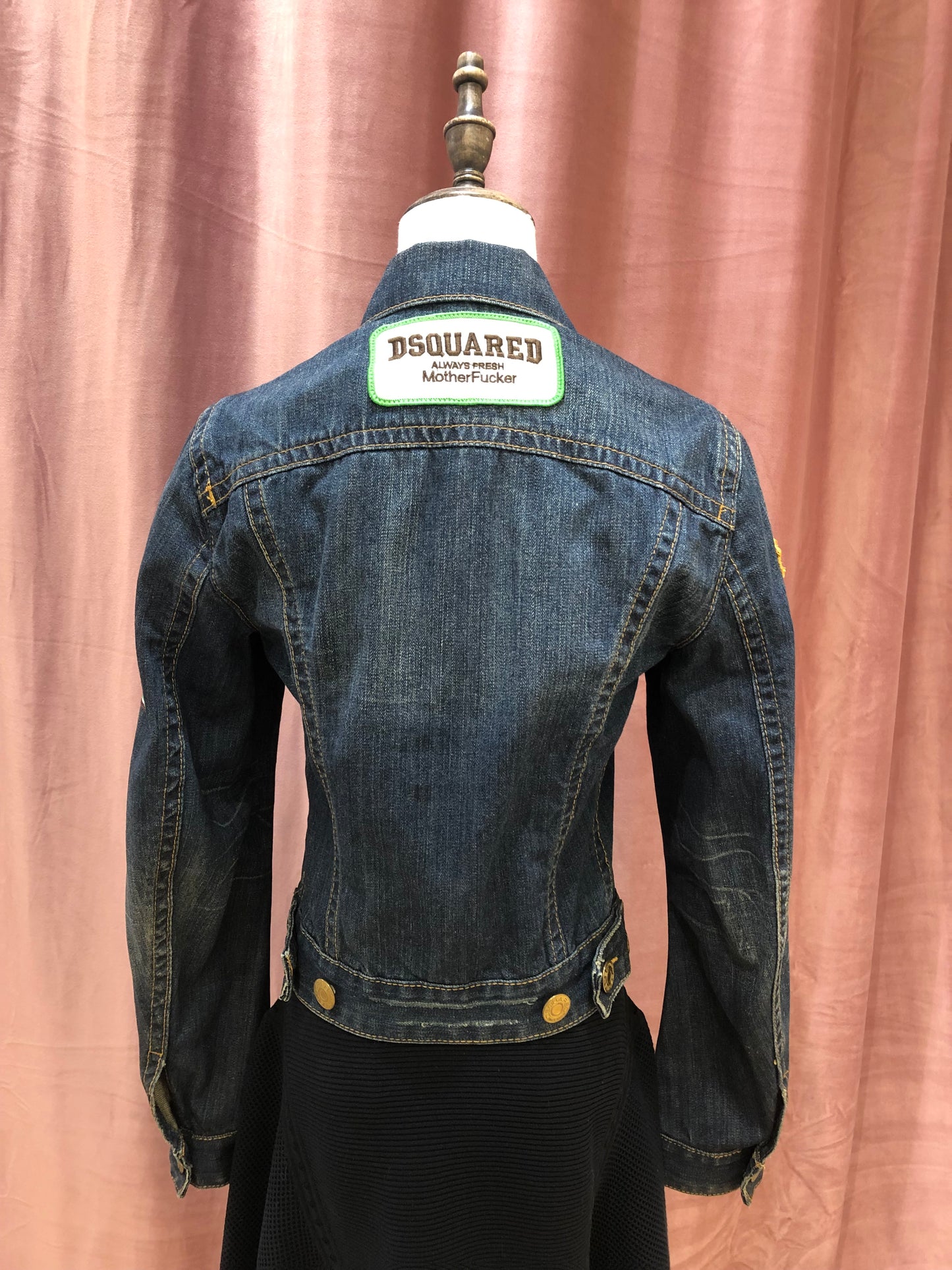Dsquared2 Vintage Canada Patch Denim Jacket