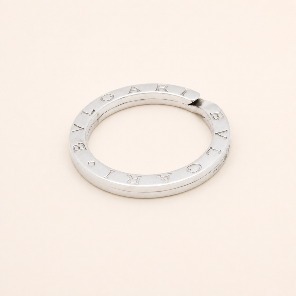 BVLGARI BVLGARI vintage sterling silver logo keyring