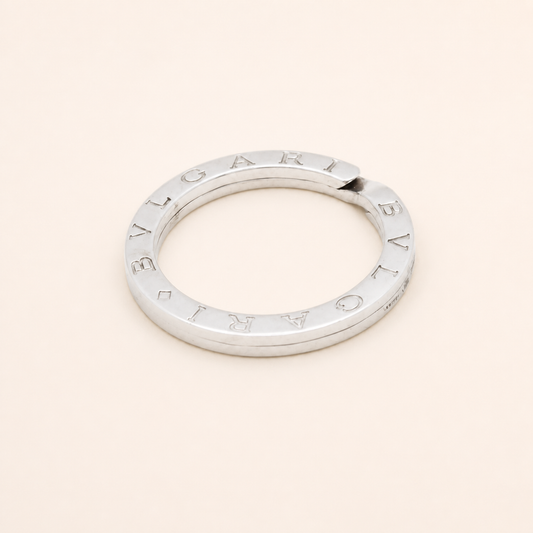 BVLGARI BVLGARI vintage sterling silver logo keyring