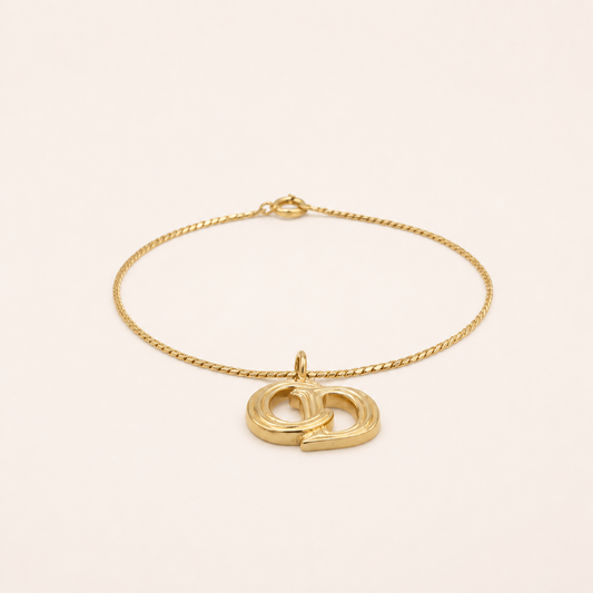 Christian Dior Vintage CD Charm Bracelet