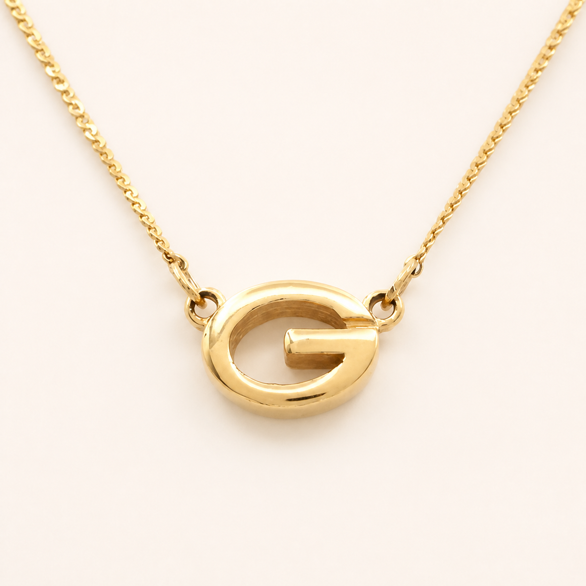 Givenchy open G necklace in gold-tone metal
