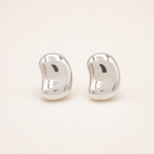 Vintage Tiffany & Co. Elsa Peretti bean clip-on earrings in sterling silver