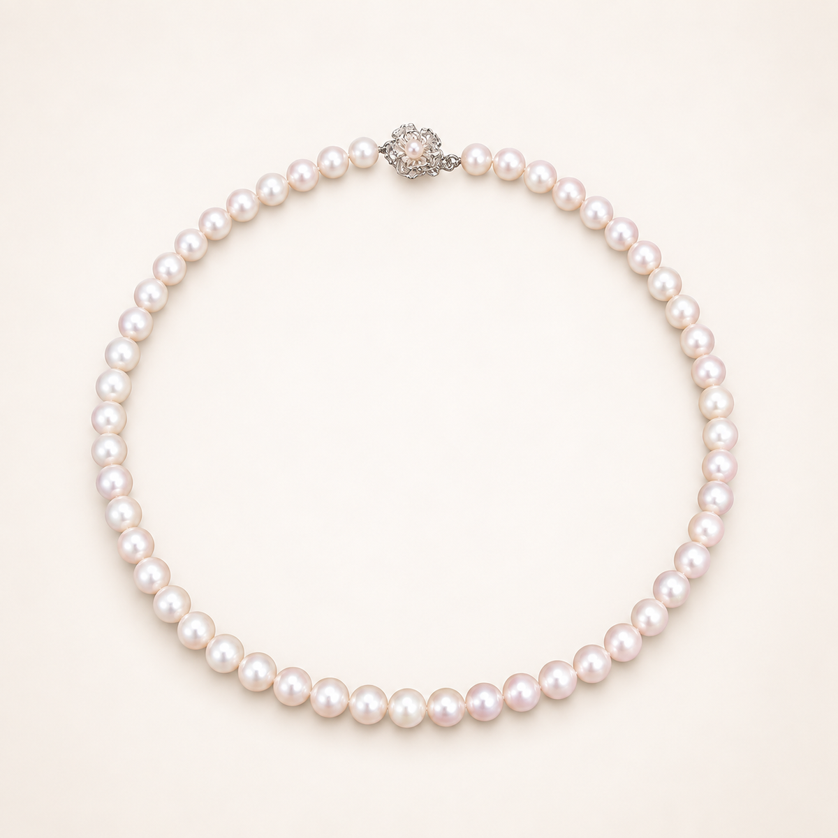 Vintage Akoya Pearl Necklace with Silver Clasp – Diorella vintage product cover
