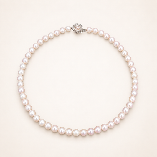 Vintage Akoya Pearl Necklace with Silver Clasp – Diorella vintage product cover