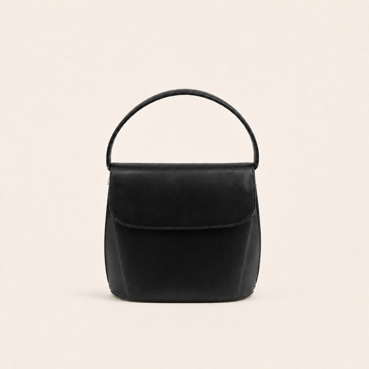 Valentino Garavani Vintage Diana Black Leather 2-Way Handbag – vintage designer bag front cover