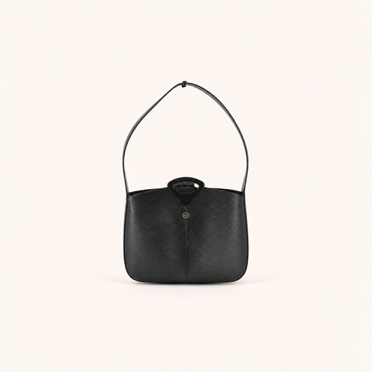 Louis Vuitton Black Epi Leather Shoulder Bag M52162, front view
