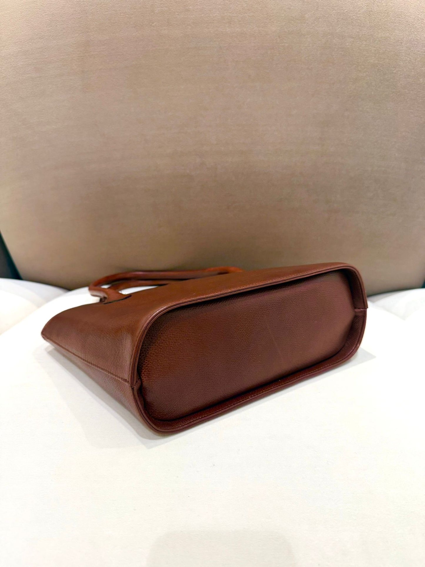 Valentino Garavani Vintage Burgundy Leather Top Handle Handbag