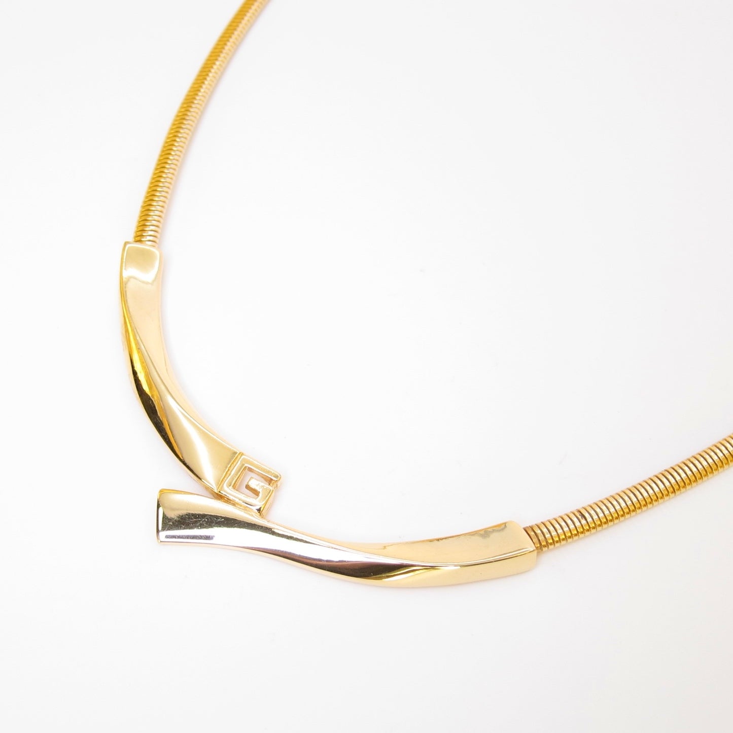 Givenchy Vintage Stylish G Logo Golden Necklace