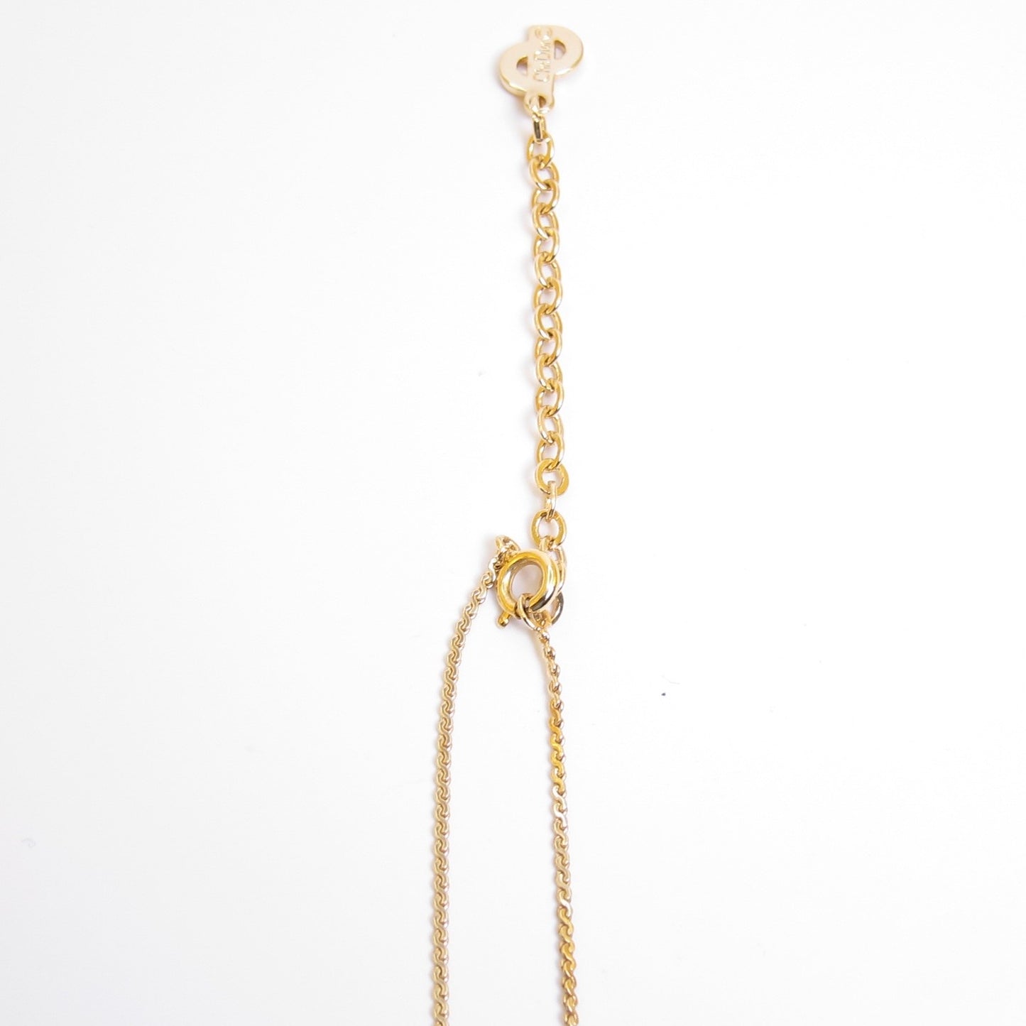 Christian Dior Vintage CD Logo Golden Necklace