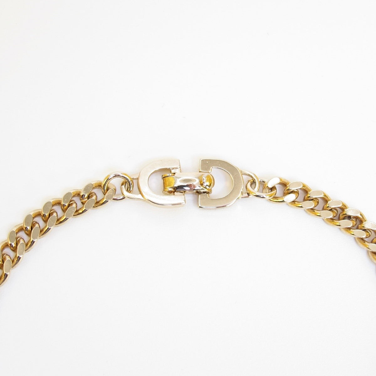 Christian Dior Vintage CD Logo Gold-Tone Bracelet, 19cm