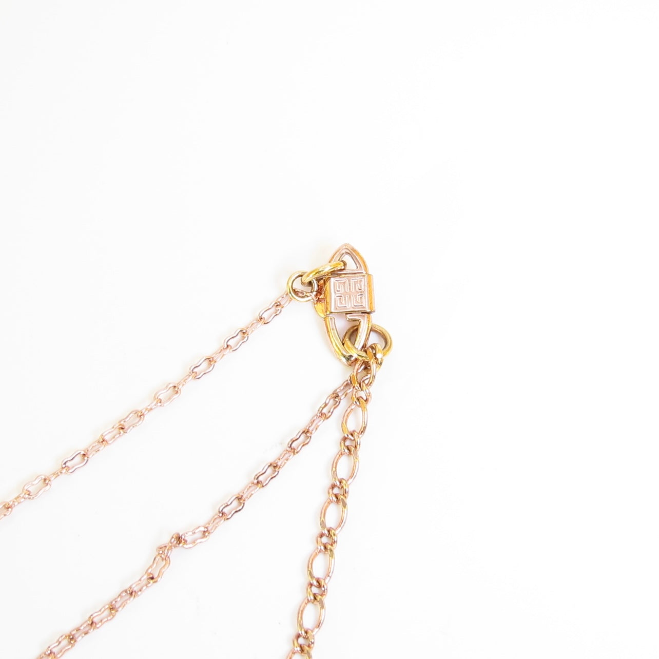 Givenchy Vintage Pearl and Brown Tone Stone Necklace