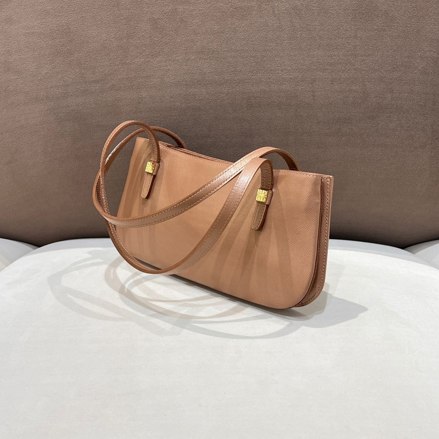 Givenchy Vintage Champagne Pink Leather Shoulder Bag