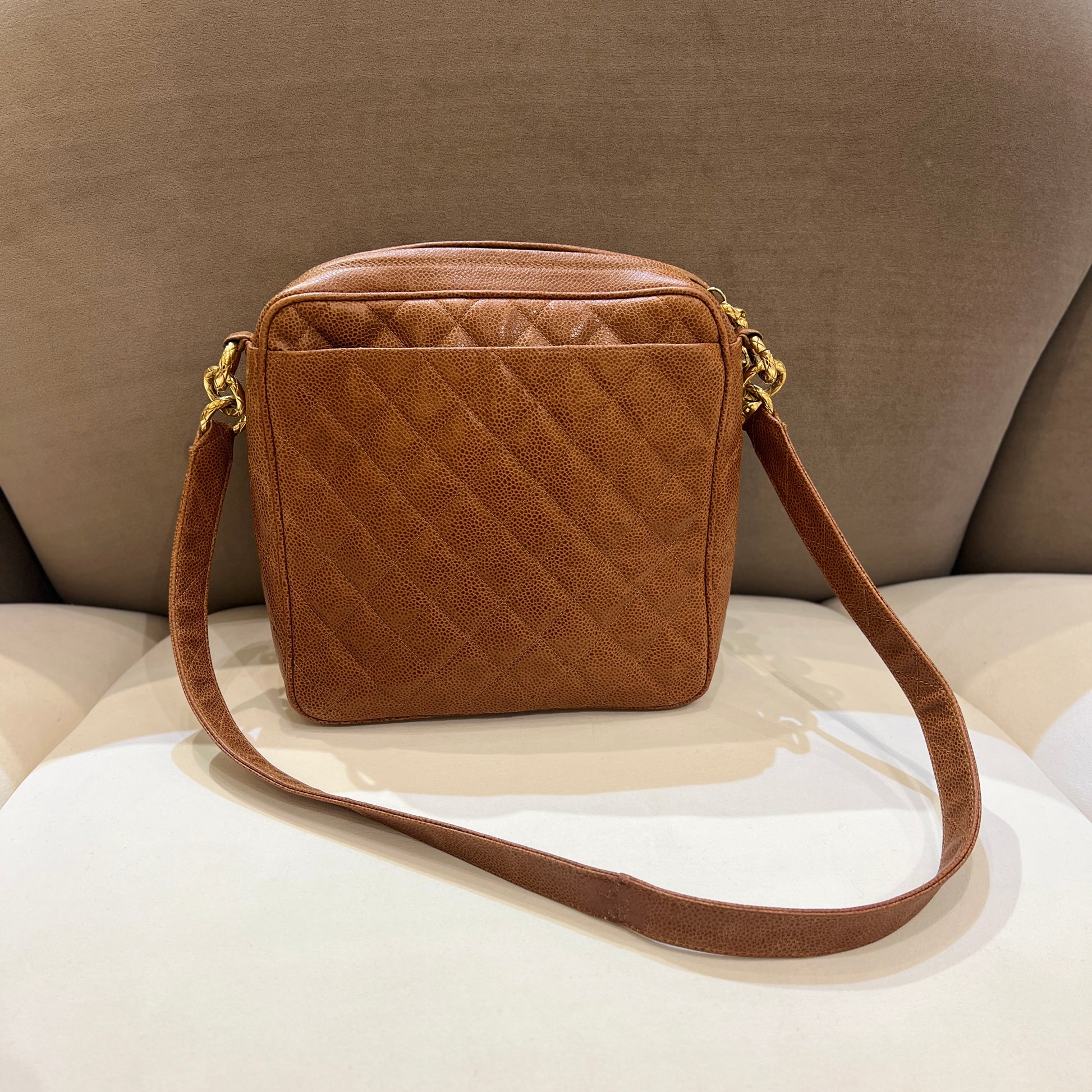 Shoulder Bags Vintage Brown Leather Chanel Bag Vintage Chanel