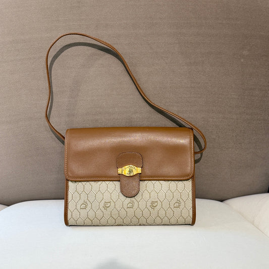 Christian Dior Vintage Honeycomb Shoulder Bag