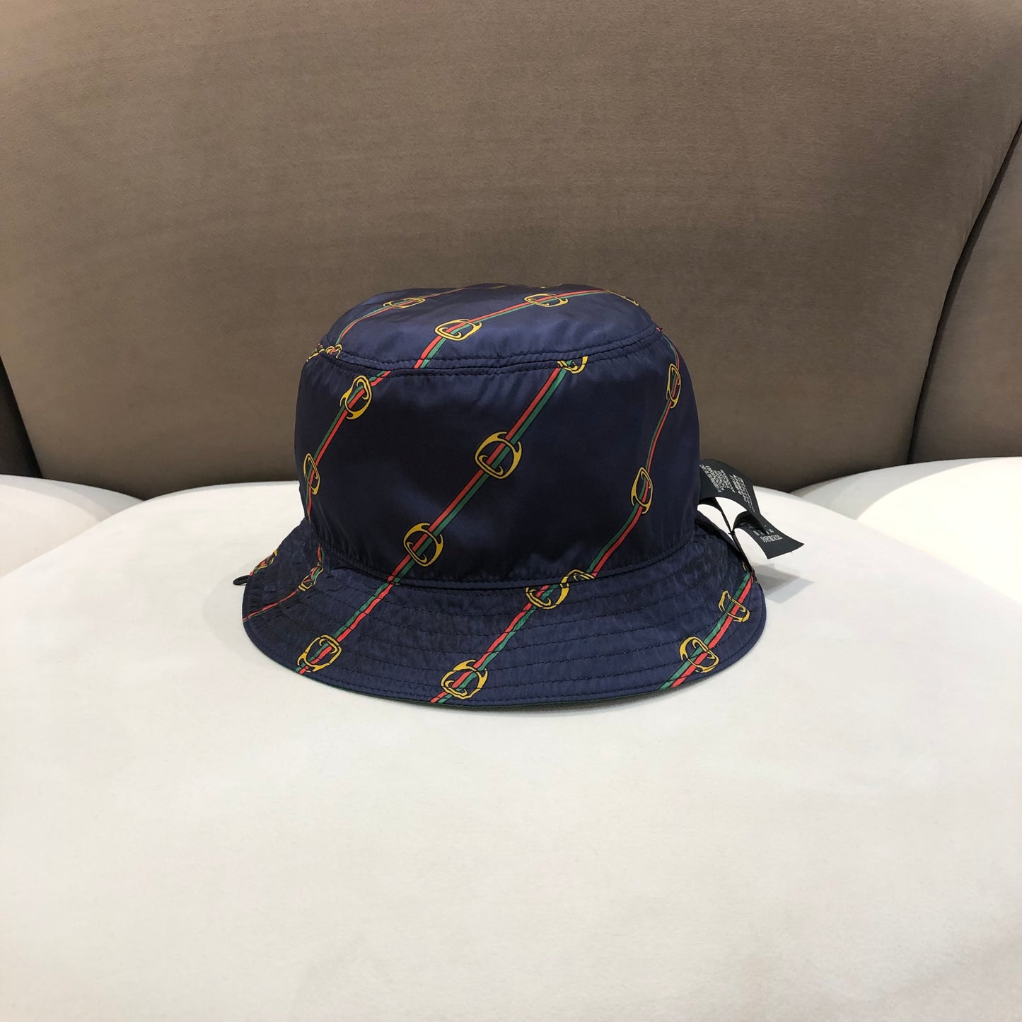 Gucci Vintage Reversible Green Nylon Bucket Hat