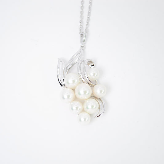Mikimoto Vintage Pearl Silver Necklace
