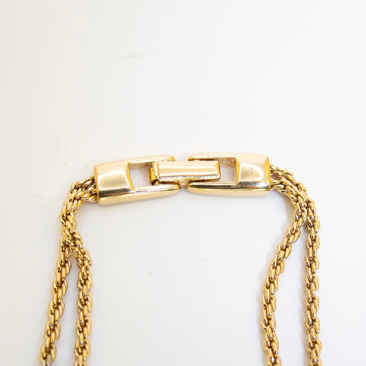 Givenchy Vintage G Logo with Rhinestone Golden Bracelet