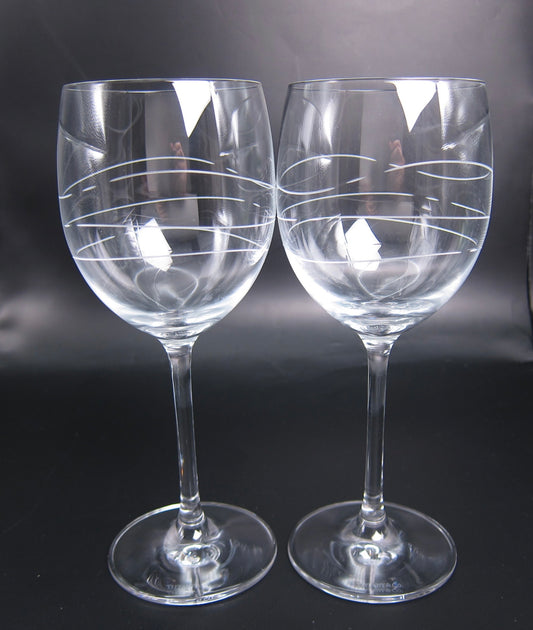 Tiffany Vintage Cadenza Crystal Wine Glasses Set of 2