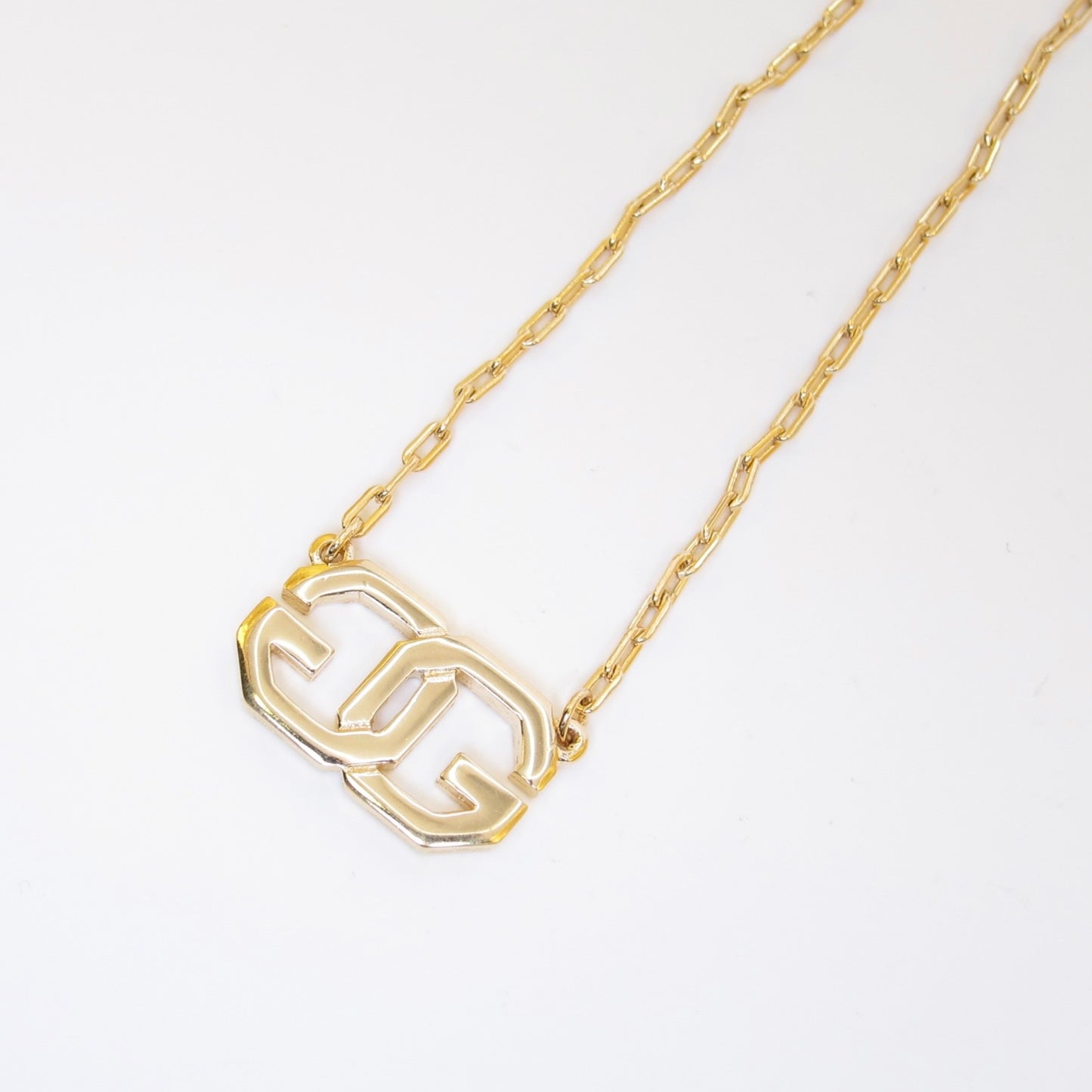 Givenchy Vintage GG Logo Golden Necklace