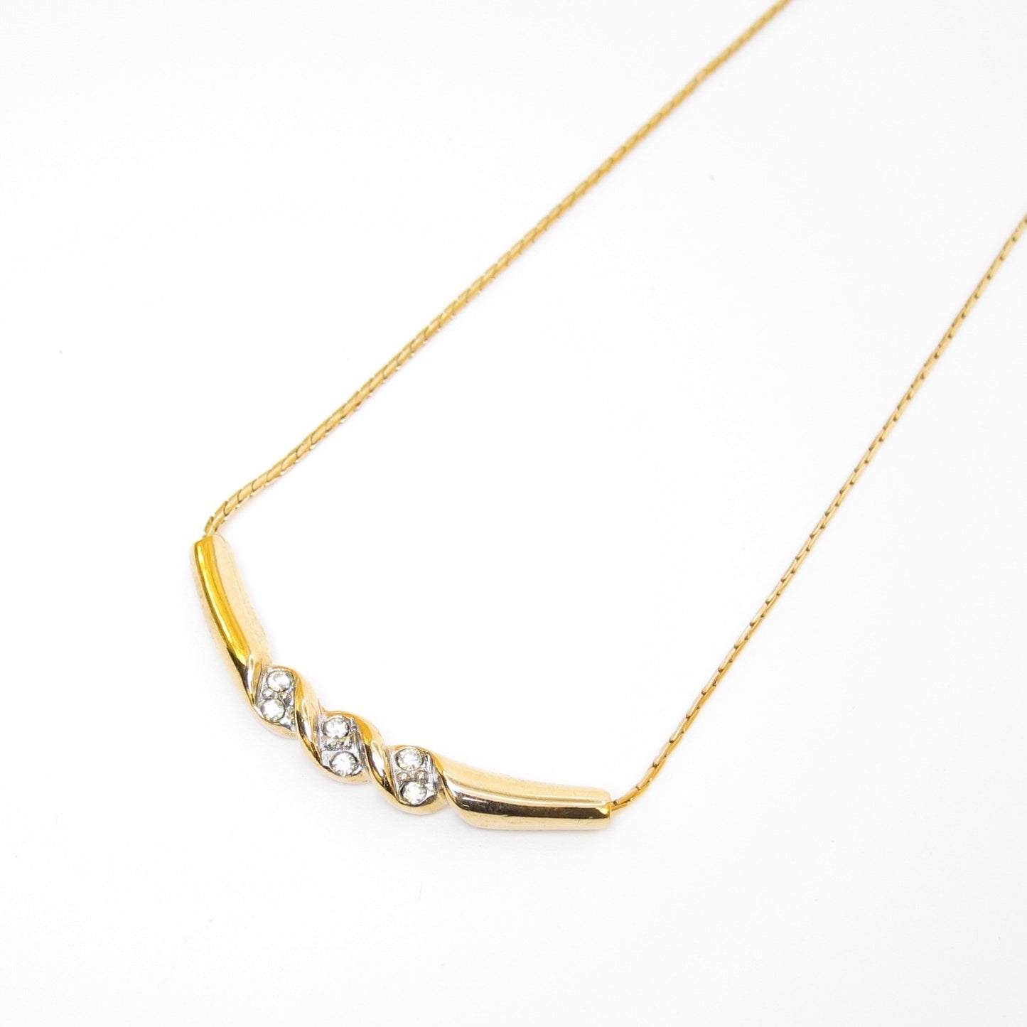 Givenchy Vintage Crystal Twist Necklace