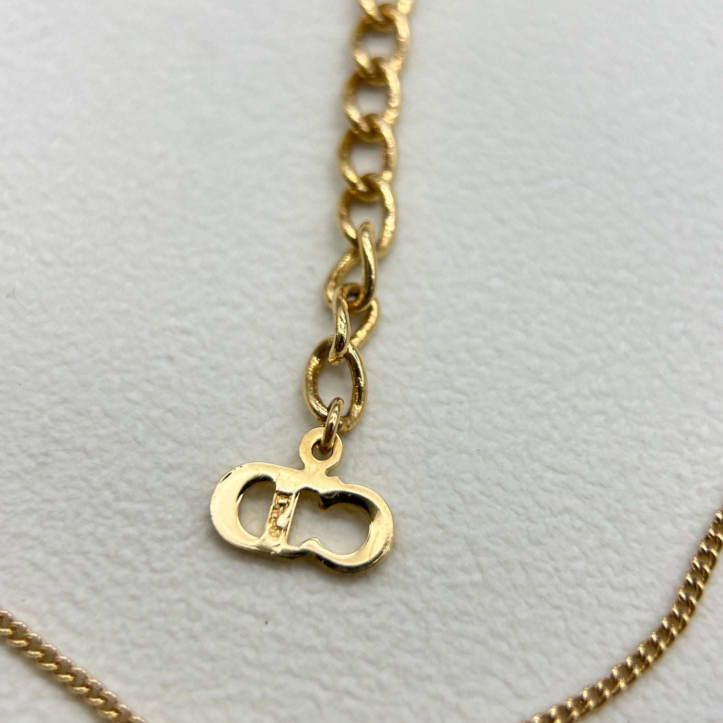 Christian Dior Vintage Dior Logo Golden Bracelet