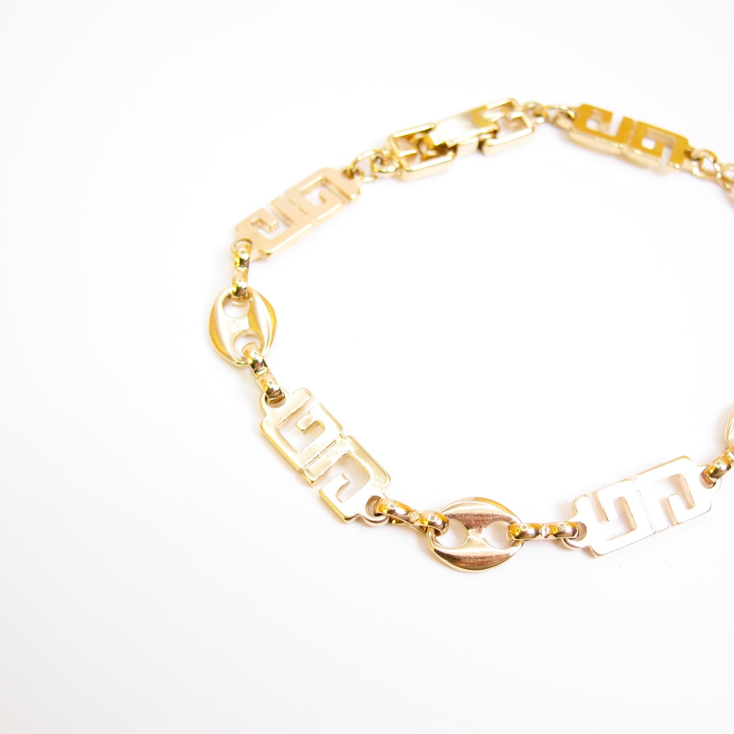 Givenchy Vintage GG Logo Golden Bracelet