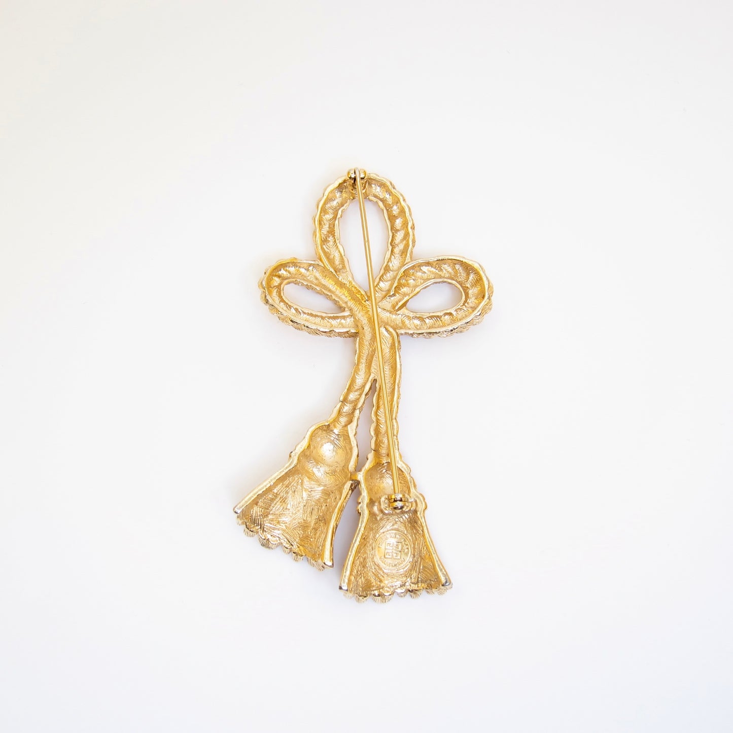Givenchy Vintage Rope Motif Golden Brooch