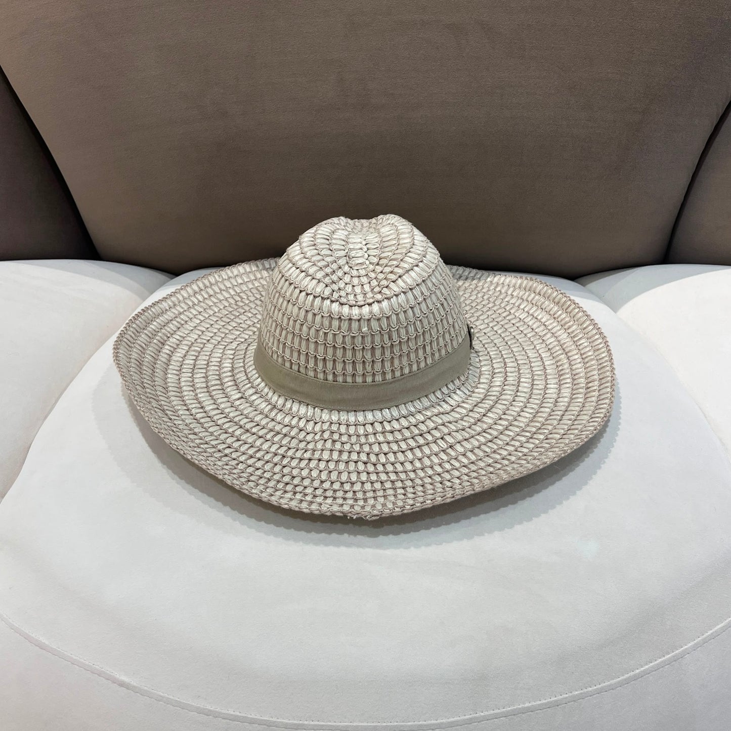 Giorgio Armani Vintage Straw Sun Hat
