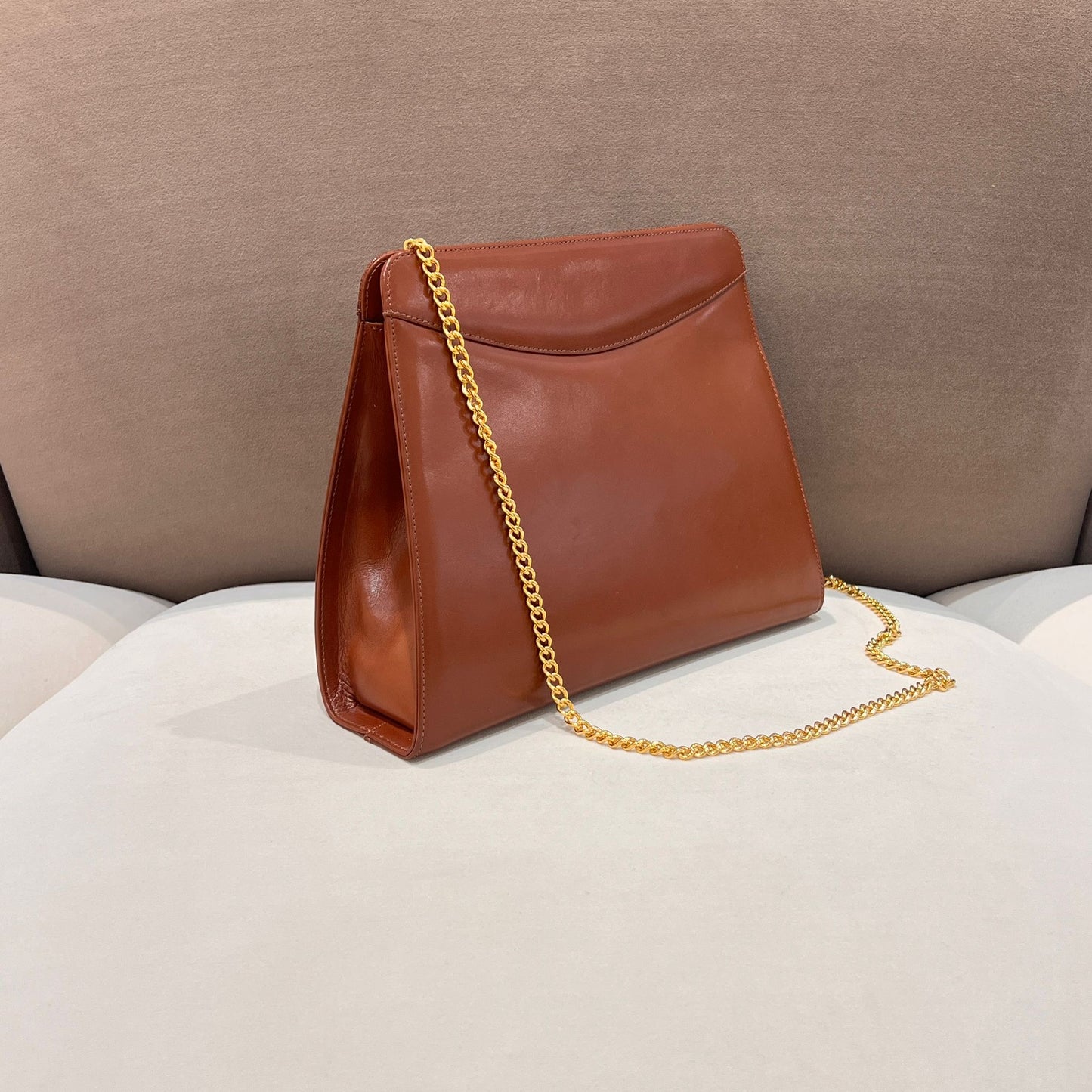 Salvatore Ferragamo Vintage Gancini Leather Chain Shoulder Bag
