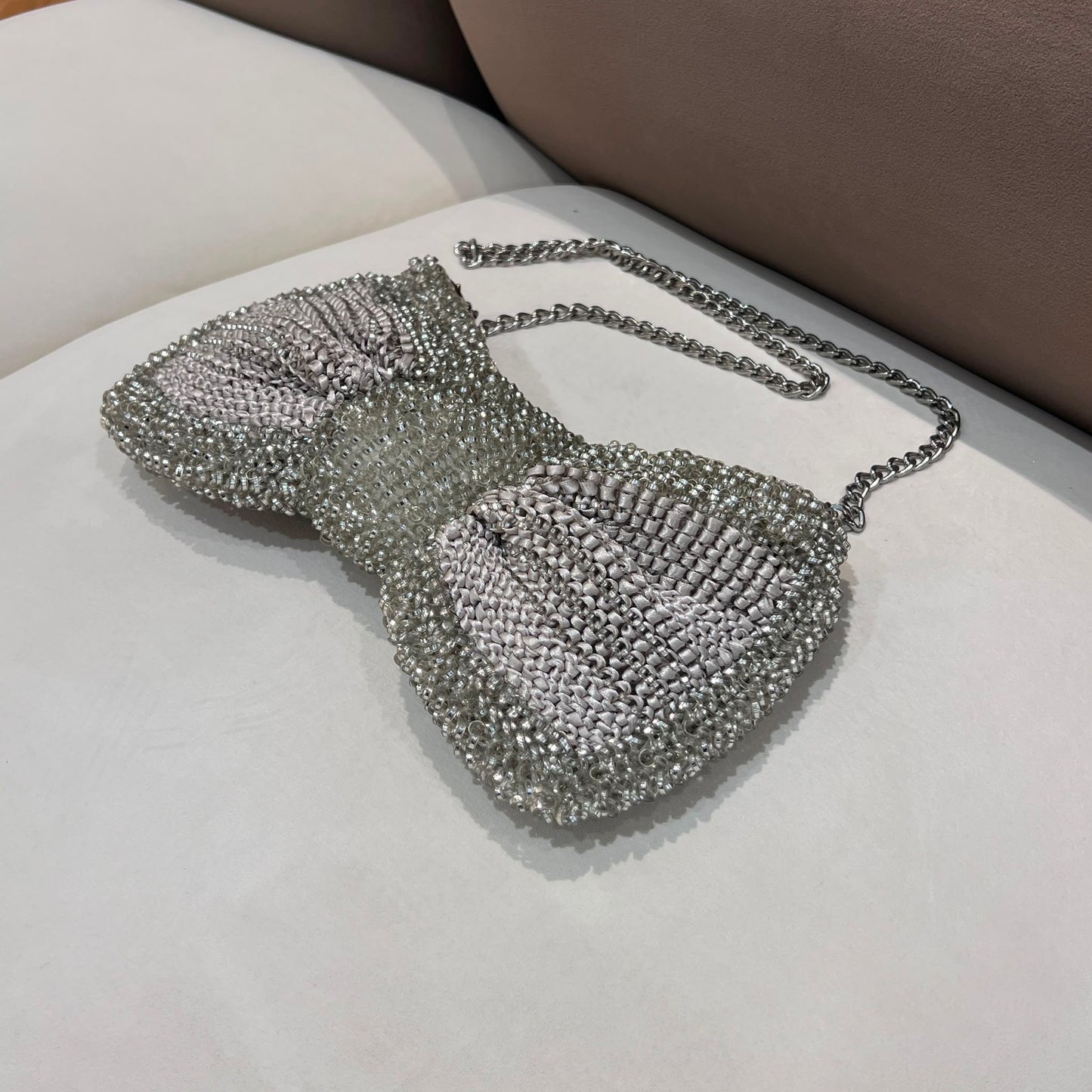 Anteprima Vintage Crystal Wire Ribbon Shoulder Bag