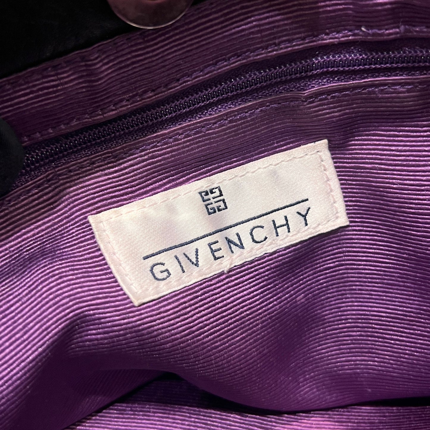 Givenchy Vintage Burgundy Fur Tote Handbag