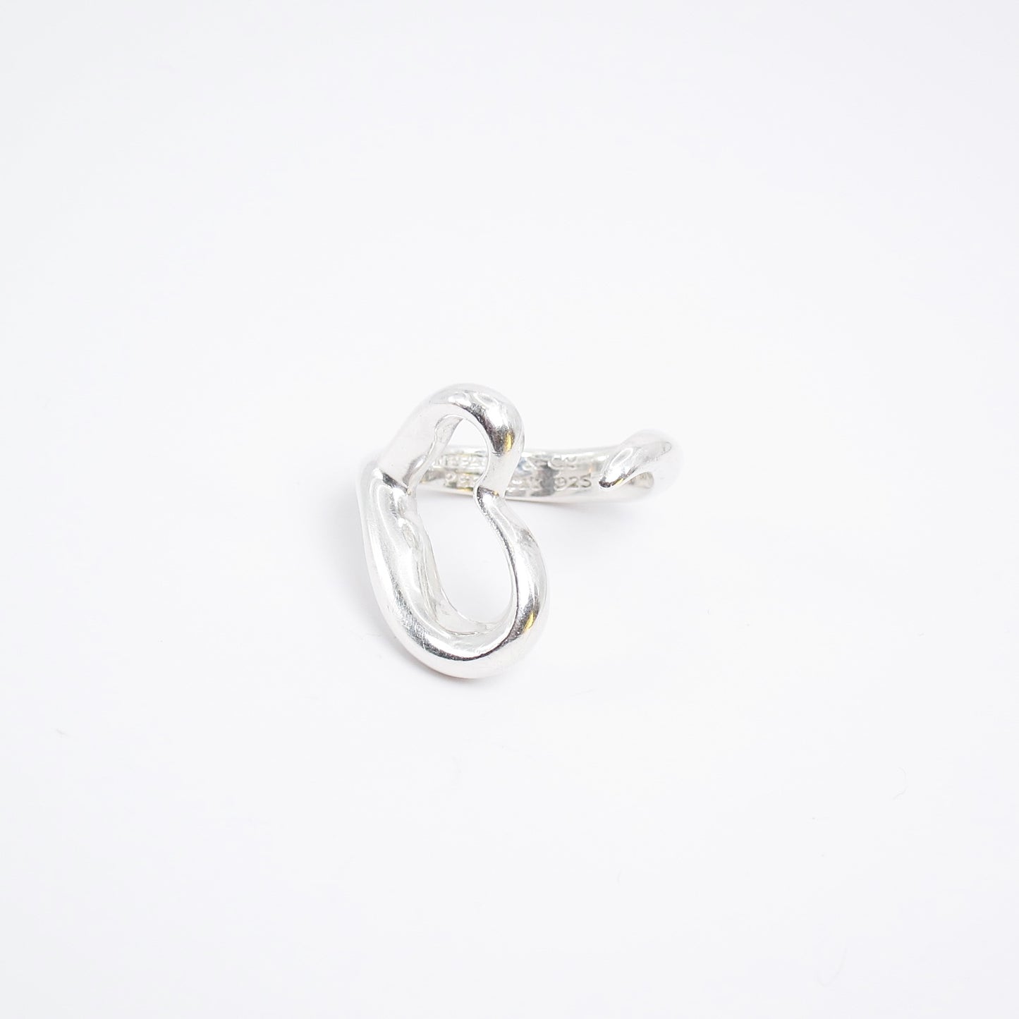 Tiffany Vintage Open Heart 925 Silver Ring